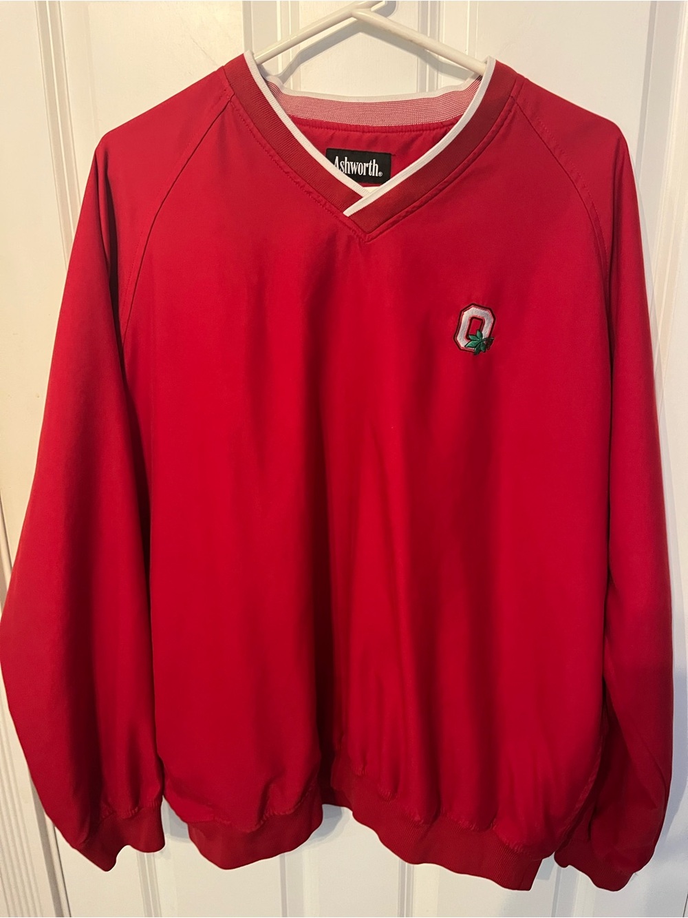 Ohio state buckeyes Red V-Neck Pullover Sweater